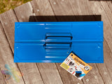 Large Metal Tool Box Set with Tools by Kids at Work, dragonfly toys