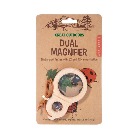 Kikkerland Great Outdoors - Dual Magnifier Clear, Dragonfly Toys 