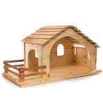 Large Nativity Stable Barn by Drei Blatter, Dragonfly Toys 