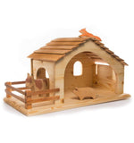Large Nativity Stable Barn by Drei Blatter, Dragonfly Toys 