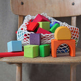 Large Coloured Traditional Geo Blocks (60 Pieces)