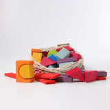 Large Coloured Traditional Geo Blocks (60 Pieces)