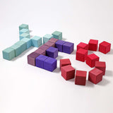 Large Grimm Rainbow Square Mosaic Puzzle 100 Cubes