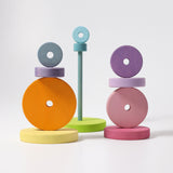 Grimms Large Conical Pastel Stacking Tower,Dragonflytoys