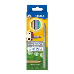 Lyra Colour Giants Metallic Pencils Dragonflytoys 