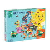 Geography Map of Europe Puzzle (70 Pieces) by Mudpuppy, Dragonflytoys