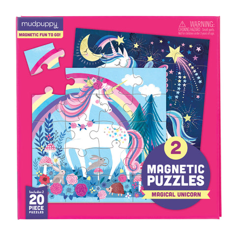 Magical Unicorn Magnetic Puzzles (20 Pieces) by Mudpuppy