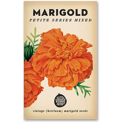 Heirloom Flower Seeds - Marigold Petite Series Mixed