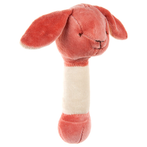 Organic Cotton Stick Rattle Bunny by Miyim, Dragonfly Toys