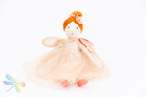 Moulin Roty Once Upon a Time - Little Pink Rose Fairy Doll Dragonfly toys 