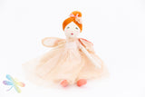 Moulin Roty Once Upon a Time - Little Pink Rose Fairy Doll Dragonfly toys 