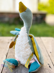 moulin roty, plumette, goose, soft toy, french made toys, babys toys
