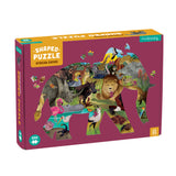 300 Piece Shaped African Safari Puzzle Puzzle by Eeboo