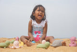 My First Tikiri Ocean Buddies Rubber Bath Toy, Rattle Toy, Teether -Sea Horse