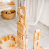 Natural Large Stepped Pyramid by Grimms New in 2023, Dragonfly Toys 