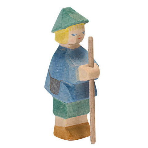 Shepherd Boy Small Wooden Figurine (10032) - Ostheimer