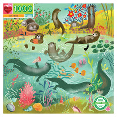 Otters 1000 Piece Puzzle by Eeboo, Dragonflytoys 