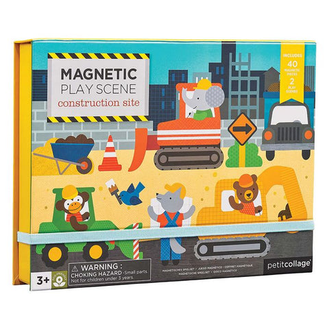 Magnetic Play Scene Construction Site by Petit Collage, Dragonfly Toys 