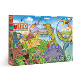 Age of the Dinosaur 100 Piece Puzzle by Eeboo