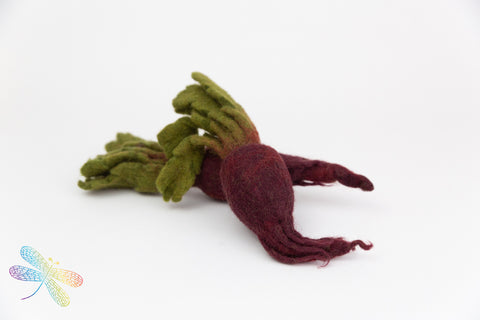 Beetroot Vegetable Felt Play Food by Papoose, dragonfly toys