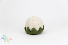 Cauliflower Vegetable Felt Play Food by Papoose, dragonfly toys, small world play