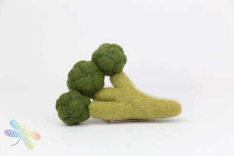 Felt Food Broccoli, papoose, dragonfly toys