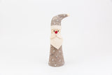 Felt Christmas Decorations - Natural Santa with Snow Stitch, Dragonflytoys 