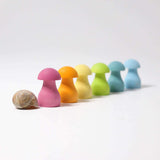 Grimms Sorting Game Pastel Rainbow Mushrooms, Dragonflytoys