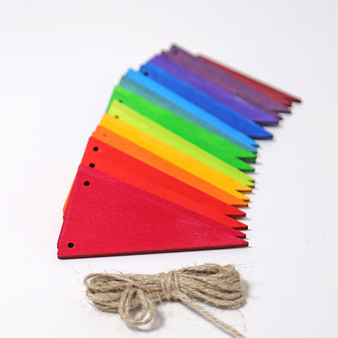 Rainbow Banner Garland by Grimms,Dragonflytoys