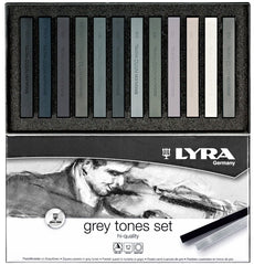 Lyra Polycrayon Grey Tones Box of 12