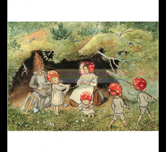 Children of the Forest winding wool Postcard