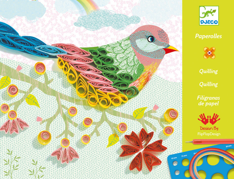 Quilling Spiral Seasons Craft Kit by Djeco Dragonfly Toys