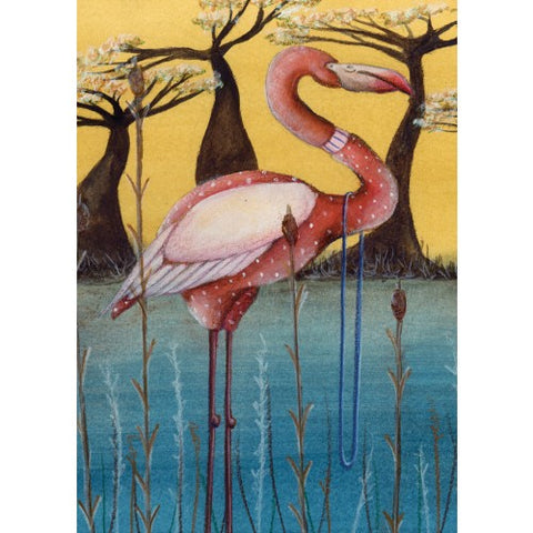 Greeting Card - Flamingo