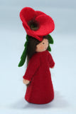 Ambrosius Red Poppy Fairy Doll