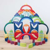 Grimm’s Building Set Arcs in Squares NEW 2022, Dragonfly Toys