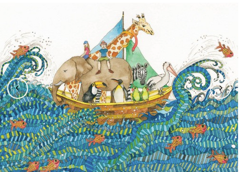 Greeting Card - Animals of the World on Voyage