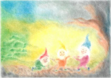 Seccorell Gnomes Ring a Ring Row Postcard, Dragonfly Toys 
