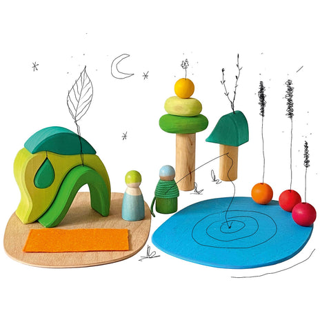 Small World Play in the Woods by Grimms New in 2023 Dragonfly Toys 