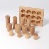 Small Natural Roller with Sorting Board Game Grimms New 2020 Range, Dragonflytoys 