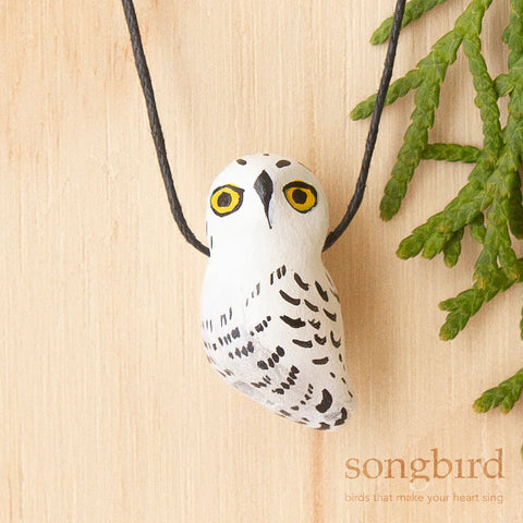 Songbird Whistle Necklaces - Snowy Owl