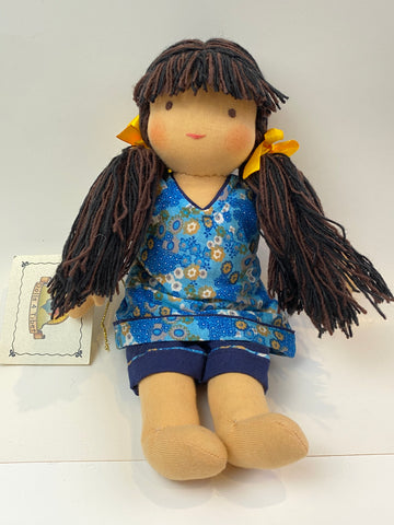 Small Steiner Doll- Dark Brown Hair with Fringe,Dragonflytoys