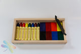 Stockmar Combination Stick and Block Crayon Wooden Box, dragonfly toys