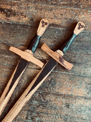 Handcrafted Hardwood Sword, Tims swords, Dragonfly Toys, Wooden Toys, Australian Made