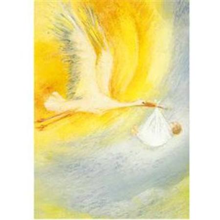 The Stork Postcard by Marjan Van Zeyl
