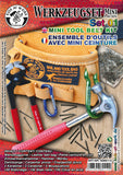 Kids at Work Mini Leather Tool Belt with Tool Set Set 1, Dragonfly Toys 