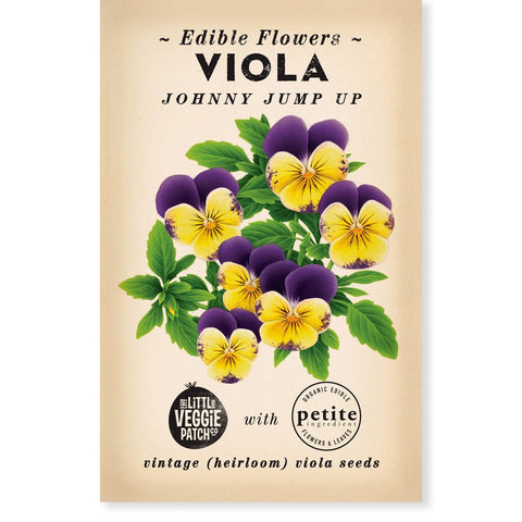 Heirloom Flower Seeds - Johnny Jump Up Violet Seeds