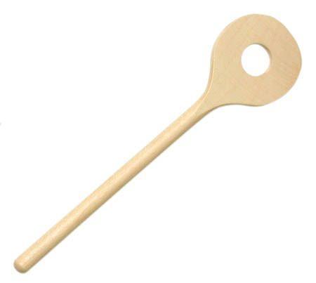 Wooden Spoon Round with Hole