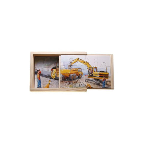 Diggers Box Puzzle by Hjelms, Dragonfly TOys 