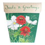 Seeds n  Greetings Gift of Seeds ( Cosmos, Dill and Zinnia)