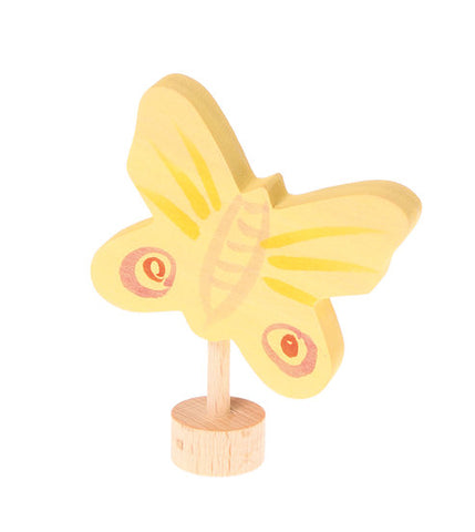 Yellow Butterfly Grimms Advent and Birthday Ring Decoration